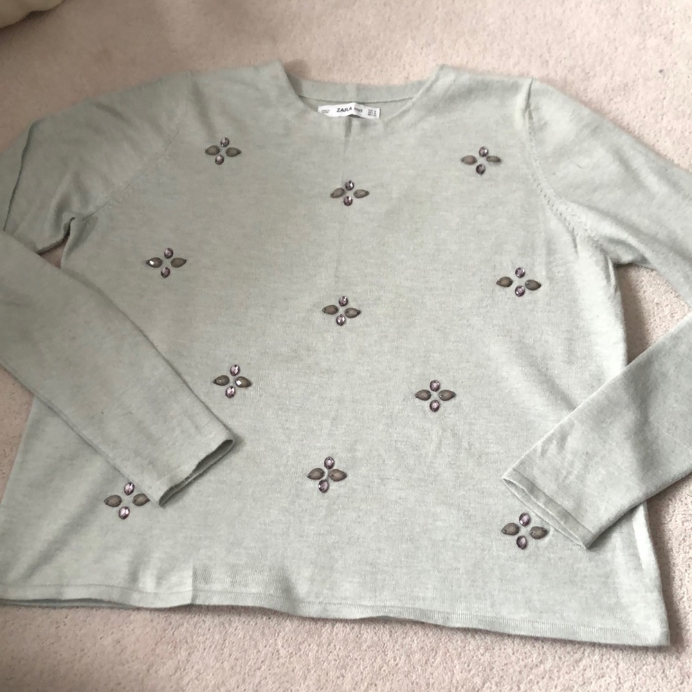 Zara embellished sweater!
